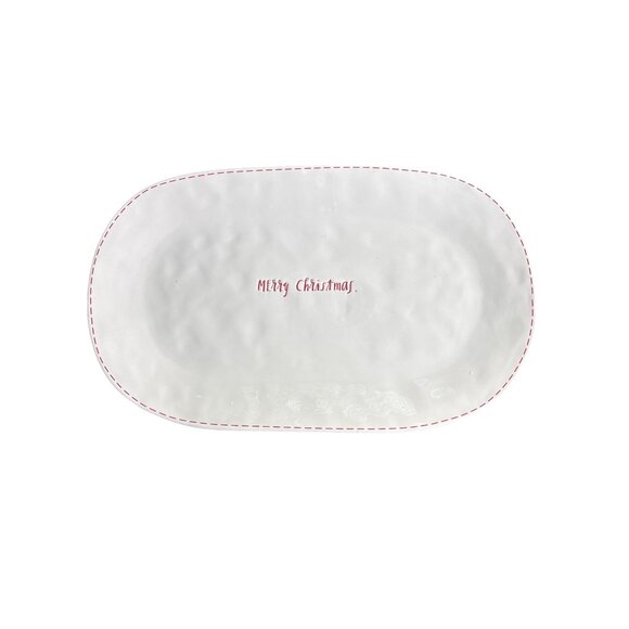 Rae Dunn Other - Rae Dunn Artisan Collection by Magenta "Merry Christmas" Oval Serving Platter 14